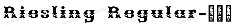 Riesling Regular字体转换